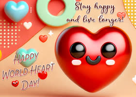 Postcard world heart day